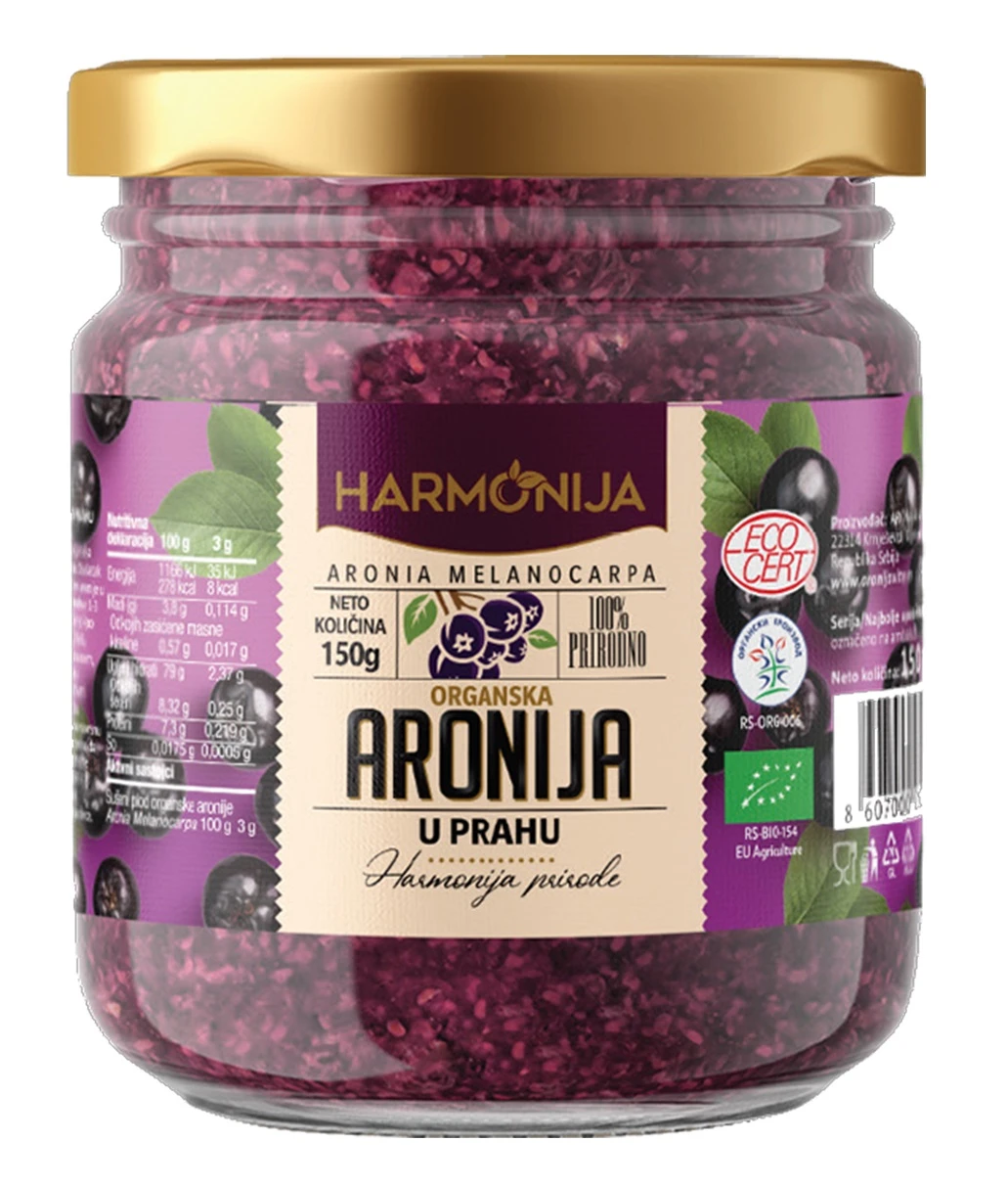 Aronija u prahu (organski proizvod) 150 g Aronija vita